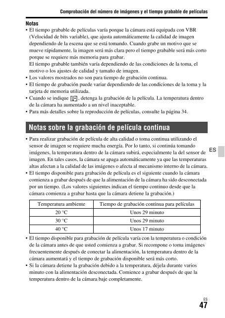 Sony ILCA-77M2M - ILCA-77M2M Mode d'emploi Espagnol