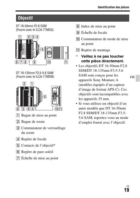 Sony ILCA-77M2M - ILCA-77M2M Mode d'emploi Espagnol