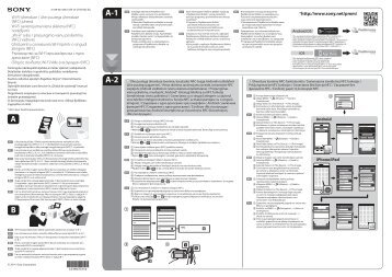 Sony ILCA-77M2M - ILCA-77M2M Guide de connexion Wi-Fi/One-Touch (NFC) Letton
