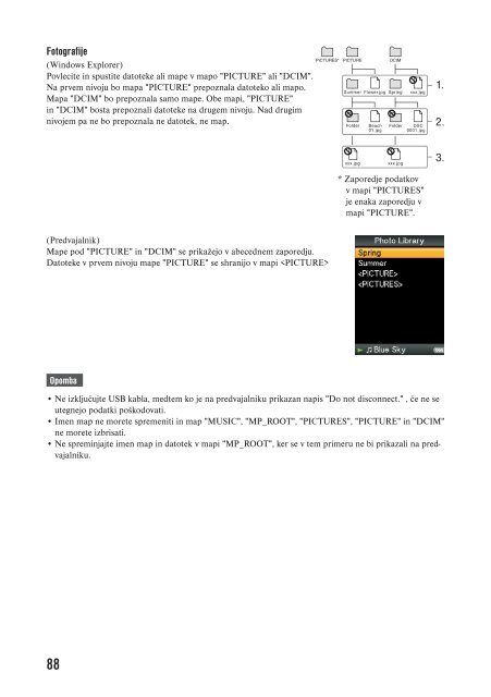 Sony NWZ-A816 - NWZ-A816 Istruzioni per l'uso Sloveno