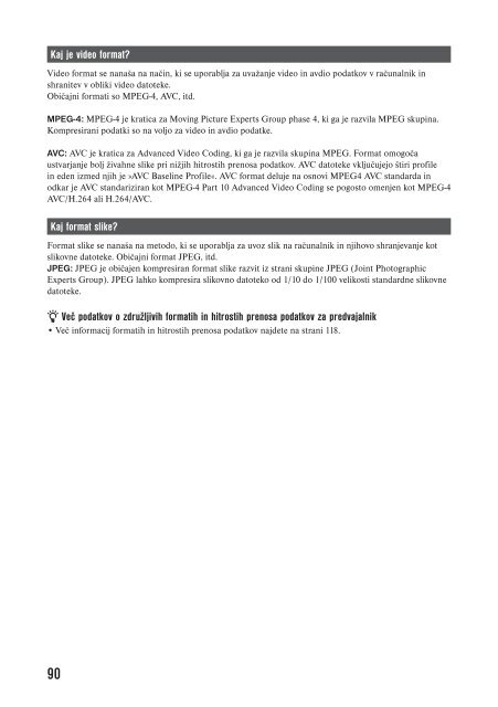 Sony NWZ-A816 - NWZ-A816 Istruzioni per l'uso Sloveno