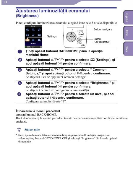 Sony NWZ-A816 - NWZ-A816 Istruzioni per l'uso Rumeno