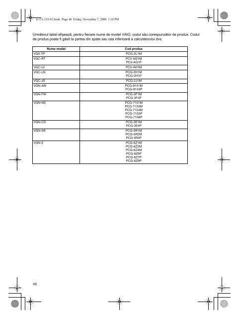 Sony VGN-FW32J - VGN-FW32J Documenti garanzia Polacco