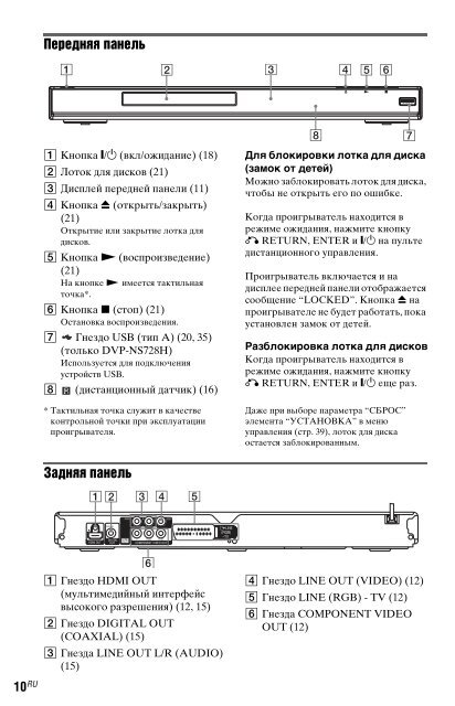 Sony DVP-NS728H - DVP-NS728H Istruzioni per l'uso Ucraino