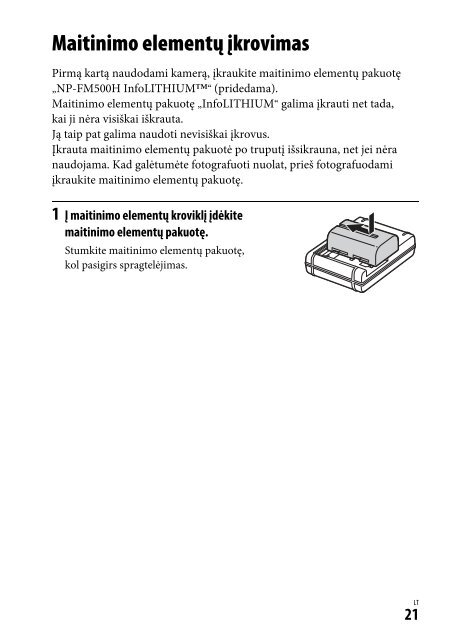 Sony ILCA-77M2M - ILCA-77M2M Mode d'emploi Lituanien