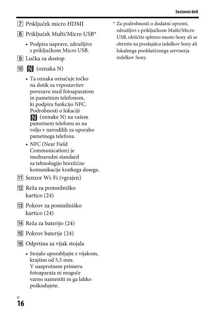 Sony ILCA-77M2M - ILCA-77M2M Mode d'emploi Slov&eacute;nien