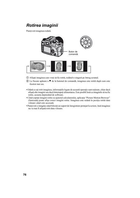 Sony DSLR-A100H - DSLR-A100H Mode d'emploi Roumain