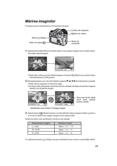 Sony DSLR-A100H - DSLR-A100H Mode d'emploi Roumain