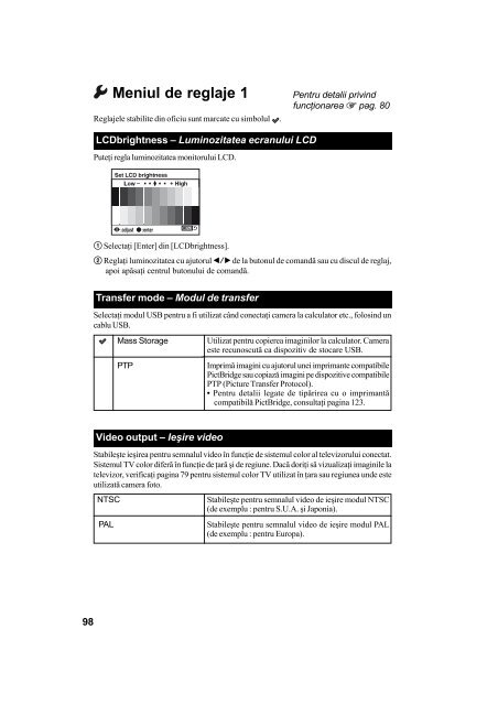 Sony DSLR-A100H - DSLR-A100H Mode d'emploi Roumain