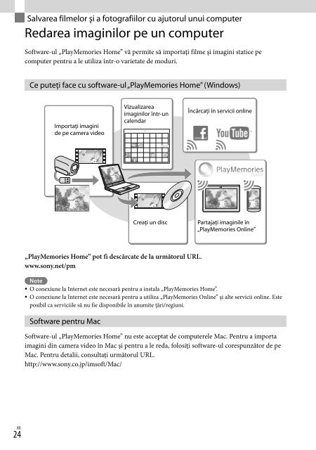 Sony HDR-CX320E - HDR-CX320E Consignes d&rsquo;utilisation Roumain