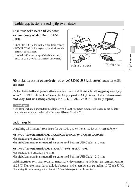 Sony HDR-CX320E - HDR-CX320E Consignes d&rsquo;utilisation Roumain