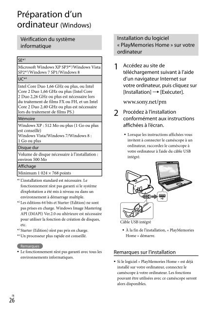 Sony HDR-CX320E - HDR-CX320E Consignes d&rsquo;utilisation N&eacute;erlandais