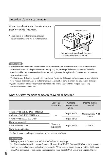 Sony HDR-CX320E - HDR-CX320E Consignes d&rsquo;utilisation Allemand