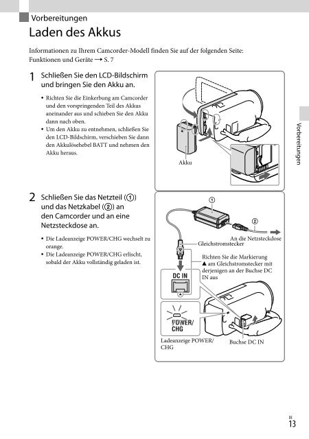 Sony HDR-CX320E - HDR-CX320E Consignes d&rsquo;utilisation Allemand