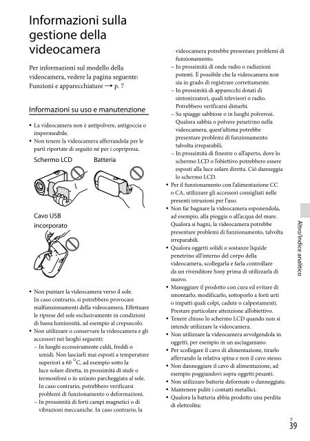 Sony HDR-CX320E - HDR-CX320E Consignes d&rsquo;utilisation