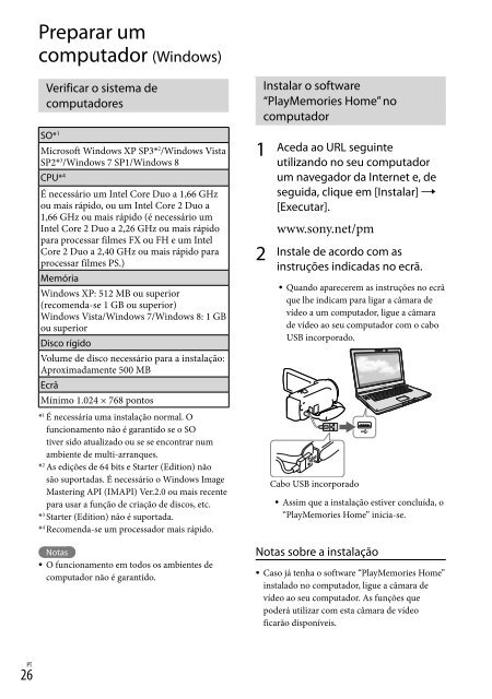 Sony HDR-CX320E - HDR-CX320E Consignes d&rsquo;utilisation