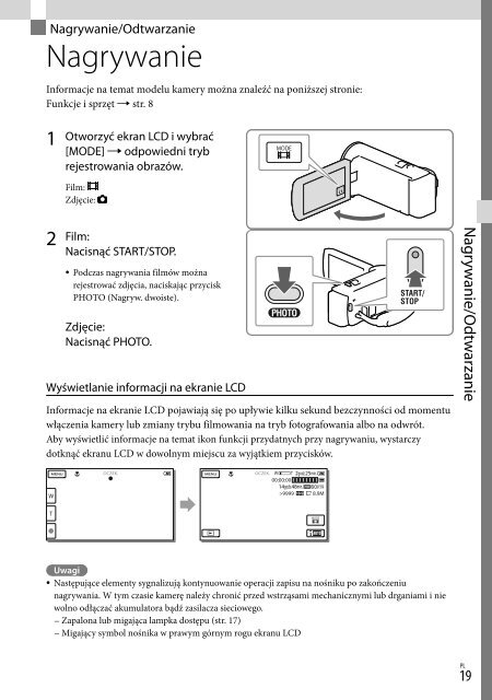 Sony HDR-CX320E - HDR-CX320E Consignes d&rsquo;utilisation Hongrois