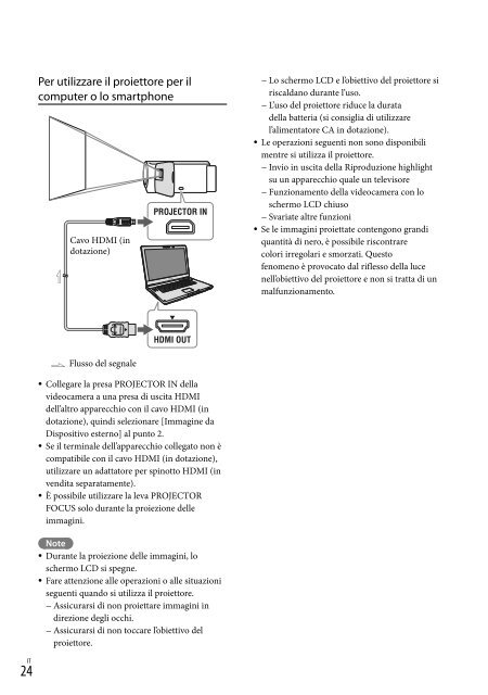 Sony HDR-CX320E - HDR-CX320E Consignes d&rsquo;utilisation Italien