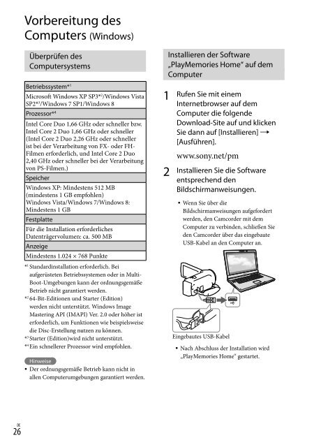 Sony HDR-CX320E - HDR-CX320E Consignes d&rsquo;utilisation Italien