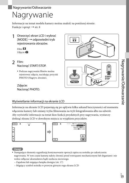 Sony HDR-CX320E - HDR-CX320E Consignes d&rsquo;utilisation Grec