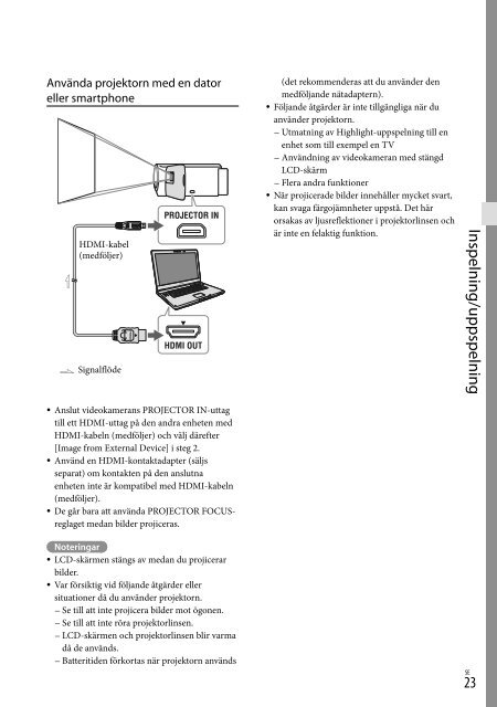 Sony HDR-CX320E - HDR-CX320E Consignes d&rsquo;utilisation Danois