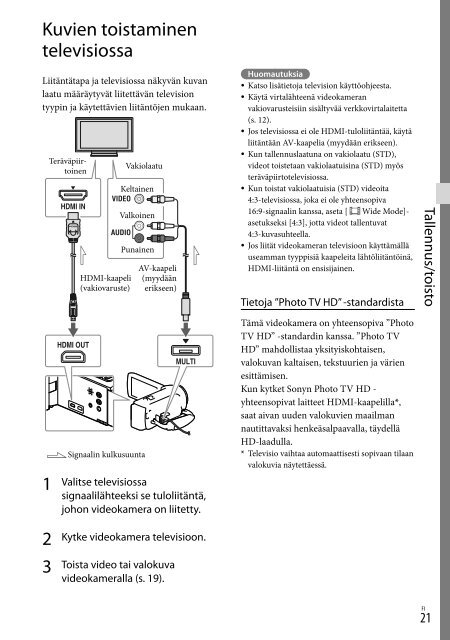 Sony HDR-CX320E - HDR-CX320E Consignes d&rsquo;utilisation Su&eacute;dois