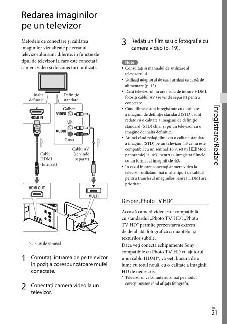 Sony HDR-CX320E - HDR-CX320E Consignes d&rsquo;utilisation Su&eacute;dois