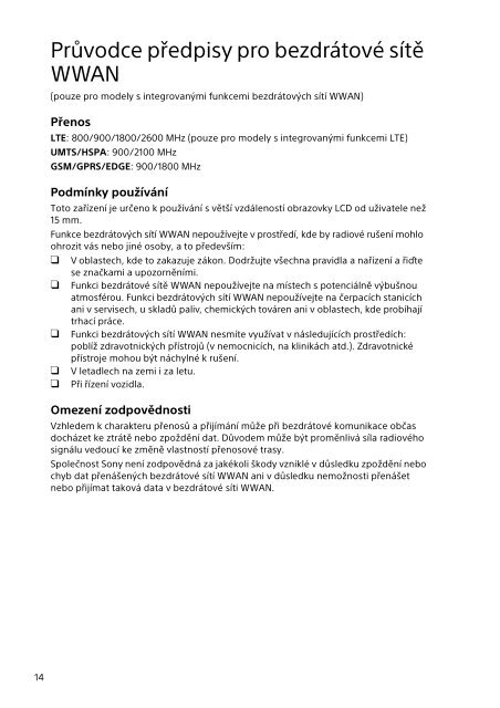 Sony SVD1321Z9R - SVD1321Z9R Documents de garantie Tch&egrave;que