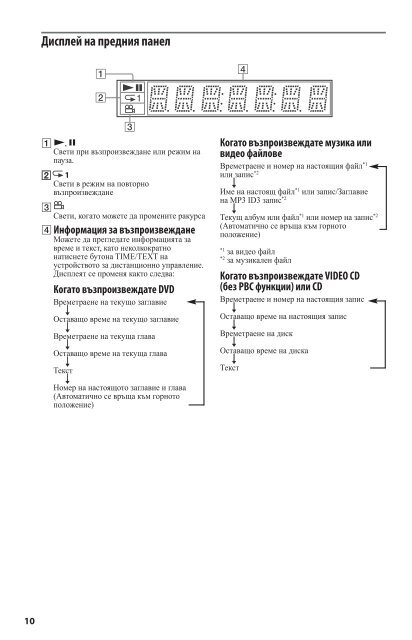 Sony DVP-NS728H - DVP-NS728H Istruzioni per l'uso Bulgaro