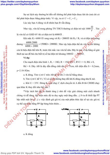 Bồi dưỡng học sinh giỏi cấp THCS sử dụng công cụ toán học trong việc giải bài tập vật lí phần điện học (vật lí 9) nhằm phát triển tư duy sáng tạo