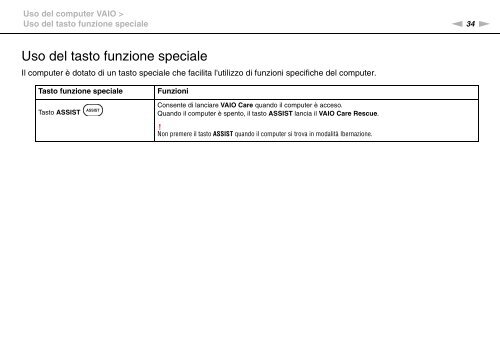 Sony VPCEF3E1E - VPCEF3E1E Mode d'emploi Italien