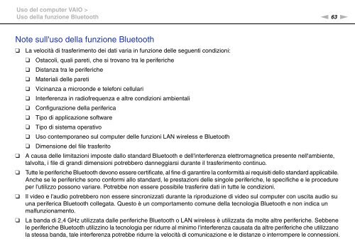 Sony VPCEF3E1E - VPCEF3E1E Mode d'emploi Italien