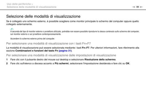 Sony VPCEF3E1E - VPCEF3E1E Mode d'emploi Italien