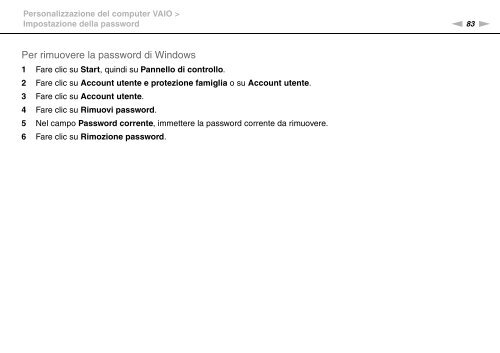 Sony VPCEF3E1E - VPCEF3E1E Mode d'emploi Italien