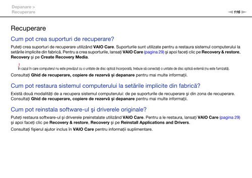 Sony VPCEF3E1E - VPCEF3E1E Mode d'emploi Roumain