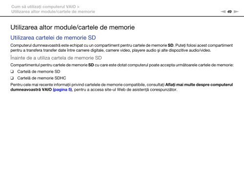 Sony VPCEF3E1E - VPCEF3E1E Mode d'emploi Roumain