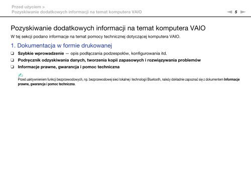 Sony VPCEF3E1E - VPCEF3E1E Mode d'emploi Polonais