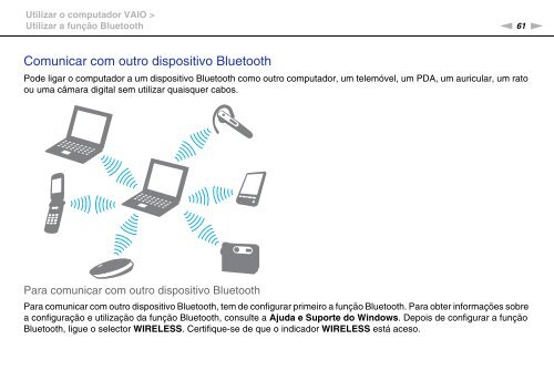 Sony VPCEF3E1E - VPCEF3E1E Mode d'emploi Portugais