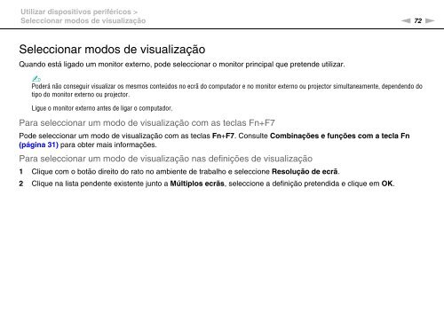 Sony VPCEF3E1E - VPCEF3E1E Mode d'emploi Portugais