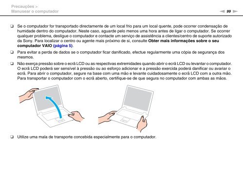 Sony VPCEF3E1E - VPCEF3E1E Mode d'emploi Portugais