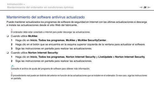 Sony VPCEF3E1E - VPCEF3E1E Mode d'emploi Espagnol