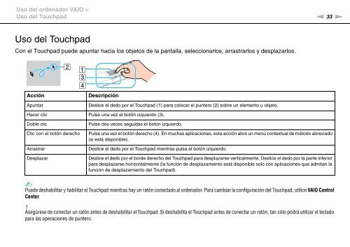 Sony VPCEF3E1E - VPCEF3E1E Mode d'emploi Espagnol