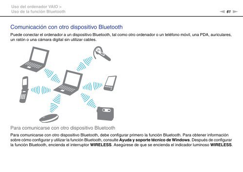 Sony VPCEF3E1E - VPCEF3E1E Mode d'emploi Espagnol