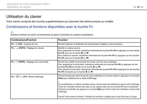 Sony VPCEF3E1E - VPCEF3E1E Mode d'emploi Fran&ccedil;ais