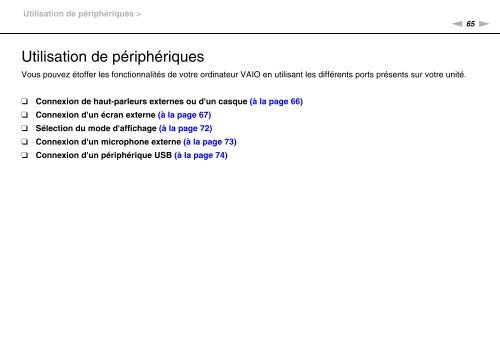 Sony VPCEF3E1E - VPCEF3E1E Mode d'emploi Fran&ccedil;ais