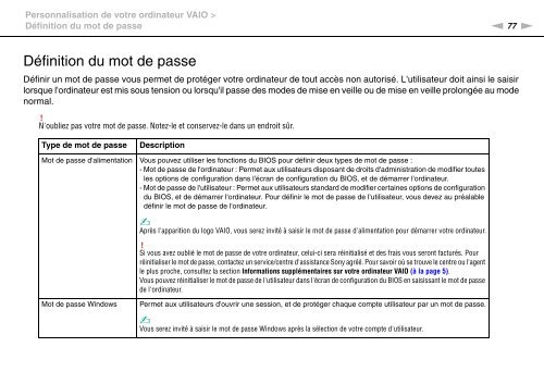 Sony VPCEF3E1E - VPCEF3E1E Mode d'emploi Fran&ccedil;ais