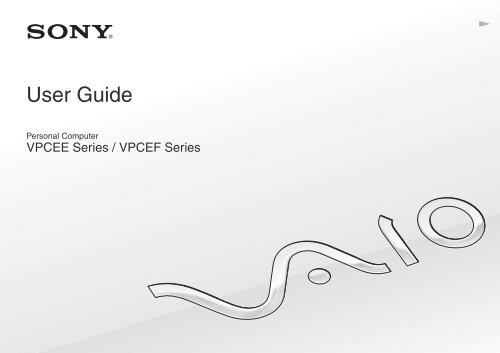 Sony VPCEF3E1E - VPCEF3E1E Mode d'emploi Anglais