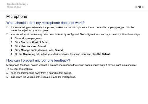 Sony VPCEF3E1E - VPCEF3E1E Mode d'emploi Anglais