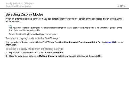 Sony VPCEF3E1E - VPCEF3E1E Mode d'emploi Anglais