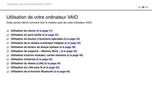 Sony VPCEF3E1E - VPCEF3E1E Mode d'emploi